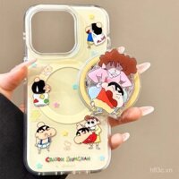 Giá đỡ hút từ tính mới xoay Tương thích với vỏ điện thoại iPhone16promax 15/chống rơi 13/chống sốc 14Plus/Vỏ mềm 12 lỗ lớn 11/8 dễ thương x CXRN