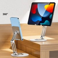 GIÁ ĐỠ IPAD ĐIỆN THOẠI ĐẾ XOAY GẤP GỌN ( NHÔM)