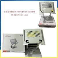 Giá Đỡ iPad, Điện Thoại, Máy Tính Bảng Kim Loại Nhôm Có Trục Xoay 360 Độ L07