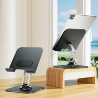 Giá đỡ ipad, máy tính bảng chân xoay 360 độ kim loại chắc chắn