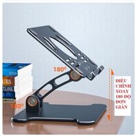Giá Đỡ iPad Nhôm Kệ Đỡ Máy Tính Bảng Điện Thoại Gấp Gọn Nâng Chỉnh Độ Cao Đa Năng SiziBOX