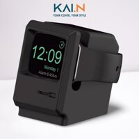 Giá Đỡ Kai.N Monitor Silicone Stand Dành Cho Dock Sạc Apple Watch Ultra Apple Watch Series 1-8SESE 2022 - Hàng Chính Hãng - black