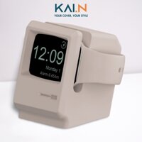 Giá Đỡ Kai.N Monitor Silicone Stand Dành Cho Dock Sạc Apple Watch Ultra Apple Watch Series 1-8SESE 2022 - Hàng Chính Hãng - White