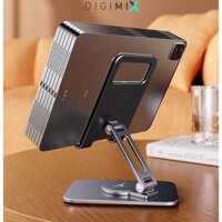 Giá đỡ kê điện thoại, ipad, tablet, máy tính bảng L05, L05 mini chân đế xoay tròn 360 độ từ hợp kim nhôm cao cấp