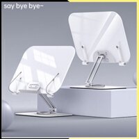 Giá đỡ kê đọc sách, đọc kinh, kiêm kê laptop ipad để bàn tiện lợi xoay 360 độ từ hợp kim nhôm và mika R08, R09.