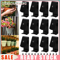 Giá đỡ kẹp chậu hoa Móc treo tường Giá đỡ chậu hoa bằng kim loại cho ban công Trang trí sân vườn Bộ 12 móc chậu cây treo tường cho cây trồng trong chậu sành điệu cho hiên nhà