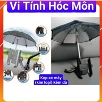 Giá Đỡ Kẹp Điện Thoại Kim Loại Gắn Xe Máy M302 Có Ô Dù Che Nắng Mưa, Chống Cướp