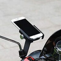 Giá đỡ kẹp điện thoại trên xe máy bằng hợp kim A1000 xoay được 360 gắn chân gương chống giật [ Mẫu mới ]