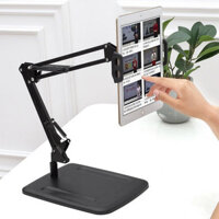 Giá Đỡ Kẹp iPad Khớp Nâng Xoay 360 Độ Đa Năng. (đế tròn/ đế vuông). Đa Năng Để Bàn