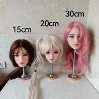 Giá đỡ khắc đầu búp bê Giá đỡ trang điểm khuôn đầu búp bê Silicone Giá đỡ trang điểm khuôn đầu cố định giao diện m16 Giá đỡ trưng bày khắc đầu