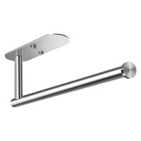 Giá đỡ khăn giấy bằng thép không gỉ SUS304 - Tủ treo tường / dưới, keo hoặc vít cho nhà bếp / phòng tắm (Bạc)