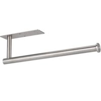 Giá đỡ khăn và giấy bằng thép không gỉ SUS304 cao cấp - Giá treo tường / dưới tủ, tự dính hoặc khoan cho nhà bếp, phòng tắm (Bạc)