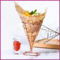 Giá đỡ khoai tây chiên kiểu Pháp Giá trưng bày dịch vụ thực phẩm với 2 cốc nước sốt Giá trưng bày gà chiên kiểu Pháp shopidaevn