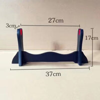 Giá Đỡ Kiếm Để Bàn Gỗ MDF Lót Nhung Đỏ 1 Tầng