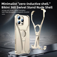 Giá Đỡ Kim Loại Ốp Lưng Điện Thoại Iphone 13 14 15 16 Pro Max Bikini Vỏ Điện Thoại Tản Nhiệt Không Khung Hợp Kim Nhôm Đứng Vỏ