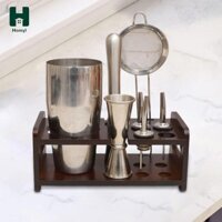 Giá đỡ lắc pha chế giá đỡ bằng gỗ cho quầy Bar gia đình để bàn