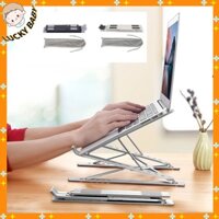 Giá đỡ laptop Có thể điều chỉnh Chân Đế Gấp Đôi Để Bàn Nhôm PC Riser để Tản Nhiệt - HILUCKYBABY