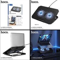 Giá đỡ laptop HOCO GA4 kiêm đế tản nhiệt 2 quạt siêu mạnh siêu mát