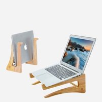 Giá Đỡ Laptop, Kệ Máy Tính Xách Tay Bằng Gỗ Đa Năng Tiện Lợi