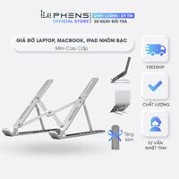 Giá đỡ Laptop, Macbook, Ipad nhôm mini <14inch cao cấp, điều chỉnh được độ cao, đế kê tản nhiệt