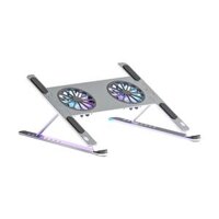 Giá Đỡ LAPTOP MACBOOK iPAD Kiêm Đế Tản Nhiệt Boneruy P11F 11-15.6 inch 2 Quạt LED 7cm