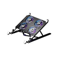 Giá Đỡ LAPTOP MACBOOK iPAD Kiêm Đế Tản Nhiệt Boneruy P44F 11-15.6 inch 4 quạt Led màu Đen