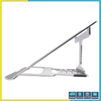 Giá đỡ laptop nhôm tản nhiệt có thể gấp gọn kích thước lớn, 5 mức điều chỉnh, chống mỏi cổ lưng.