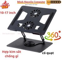 Giá đỡ Laptop Xoay 360 độ YL-906 có quạt - Tuỳ chỉnh độ cao – Dành cho Laptop – Laptop Stand–Macbook