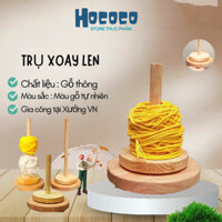 Giá đỡ len,trục xoay len bằng gỗ sử dụng rất tiện