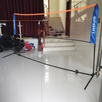 Giá đỡ lưới cầu lông gấp đơn giản Di động cạnh tranh tiêu chuẩn Bài cầu lông di động Giá đỡ lưới đựng ngoài trời
