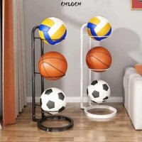Giá đỡ lưu trữ bóng CHLOCH, Giá đỡ màn hình bóng đá bền đa chức năng, Giỏ đựng đồ tiết kiệm không gian bằng gang chịu lực