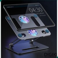 Giá Đỡ Macbook Nhôm Gấp Gọn Cao Cấp Chỉnh Độ Cao Đế Tản Nhiệt Laptop 14 inch, 15.6 inch, 17 inch Để Bàn P43F.