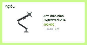 Giá đỡ màn hình HyperWork A1C Blac