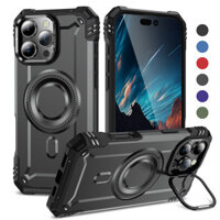 Giá Đỡ Máy Ảnh Có Nam Châm Ốp Lưng iPhone 16 15 14 13 12 11 Pro Max 16 Plus Sạc Không Dây Chịu Lực Bảo Vệ Chân Đế Bao