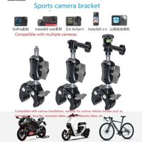 Giá đỡ máy ảnh hành động Giá đỡ xe đạp Giá đỡ cua chắc chắn Kẹp xe đạp Tay cầm xe máy Giá đỡ
