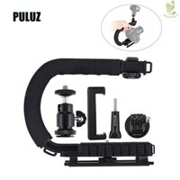 Giá đỡ máy ảnh PULUZ Giá đỡ máy ảnh cầm tay cầm tay hình chữ U Tay cầm Video Giá đỡ DV Bộ ổn định Steadicam hình chữ C cho tất cả các máy ảnh SLR và máy ảnh DV gia đình Came-211