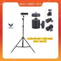 Giá đỡ máy chiếu mini xoay 360 độ hàng chắc chắn. Chịu tải máy đến 3kg. Cao 2M tiêu chuẩn