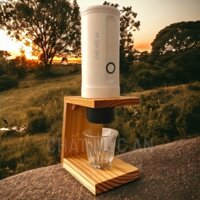 Giá Đỡ Máy Pha Cà Phê Mini, Espresso Thủ Công Bằng Gỗ