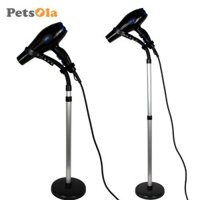 Giá đỡ máy sấy tóc PETSOLA Dụng cụ tạo kiểu đứng Giá đỡ máy sấy chải lông thú cưng Xoay 360 độ với kẹp có thể điều chỉnh cho đồ dùng thú cưng Vanity