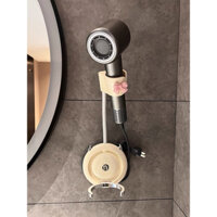 Giá đỡ máy sấy tóc rảnh tay treo tường nhà tắm Giá đỡ máy sấy tóc đa năng xoay 360 độ( tặng charm nơ xinh xắn )