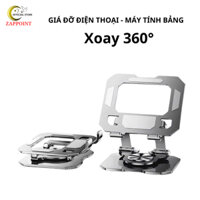Giá đỡ máy tính bảng ZAPPOINT, kệ đỡ ipad, taplet hợp kim nhôm chân xoay 360 độ gấp gọn