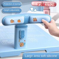 Giá đỡ máy tính để bàn viết học sinh PRESTON, có thể điều chỉnh độ cao bằng miếng lót viết Bộ chỉnh sửa tư thế ngồi, ngăn chặn kẹp gù lưng trên tấm bảo vệ mắt hỗ trợ ngực chống trượt