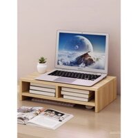 Giá đỡ máy tính, giá đỡ nâng cao máy tính xách tay, giá đỡ cao để bàn làm mát, đế bằng gỗ, bàn phím, giá để bàn