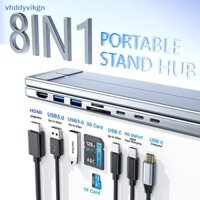 Giá đỡ máy tính xách tay loại C đa năng VHDD có giá đỡ máy tính HUB Thẻ nhớ HDMI SD TF cho MacBook cho IPad Pro cho Lenovo VN
