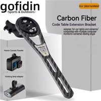 Giá đỡ máy tính xe đạp, Giá đỡ máy ảnh đèn Giá đỡ máy tính cầm tay xe đạp Giá đỡ máy tính, Phụ kiện đi xe đạp bằng sợi Carbon Hỗ trợ đồng hồ tốc độ cho Cateye Bryton