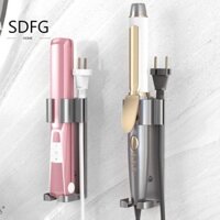 Giá đỡ máy uốn tóc SDFG Tuyệt vời Chịu nhiệt độ cao Treo sức chứa chịu lực mạnh Thông gió treo tường Phụ kiện phòng tắm đa năng 1 chiếc Giá đỡ máy uốn tóc