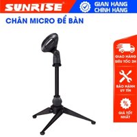 Giá đỡ micro để bàn cao cấp kiềng 3 chân thân kim loại chắc chắn TS 07, kẹp mic dùng cho các cuộc họp, bài giảng