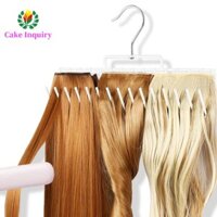 Giá đỡ mở rộng tóc SAHRAI, Móc treo tóc nhiều lớp di động, Dễ sử dụng Hộp đựng tóc giả màu trắng bền bỉ Giá để đồ sấy khô