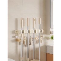 Giá đỡ móc lau nhà không cần khoan, giá treo tường cho phòng tắm, giá lưu trữ lau nhà, dính chắc chắn, kẹp chổi nhà bếp