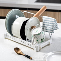 Giá đỡ nắp nồi kệ để xoong chảo nhà bếp có thể điều chỉnh đa năng KĐC459